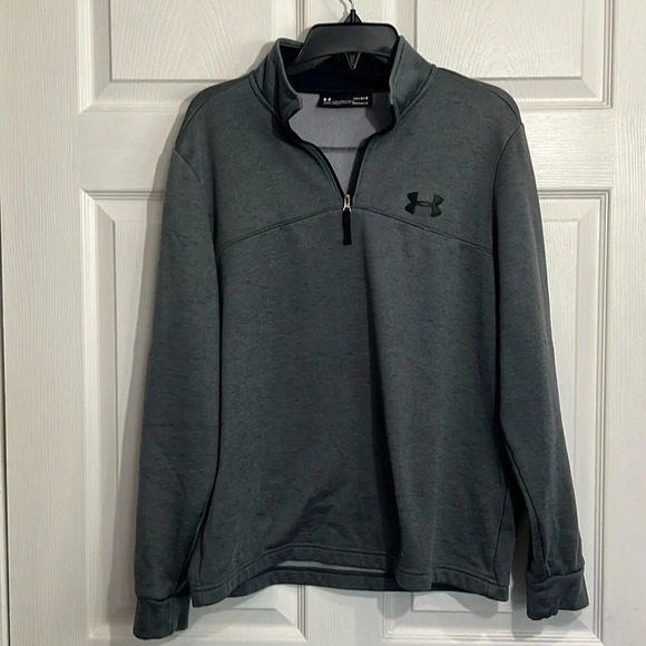Under Armour men’s large loose pullover with 1/4 zip in gray - Picture 1 of 7
